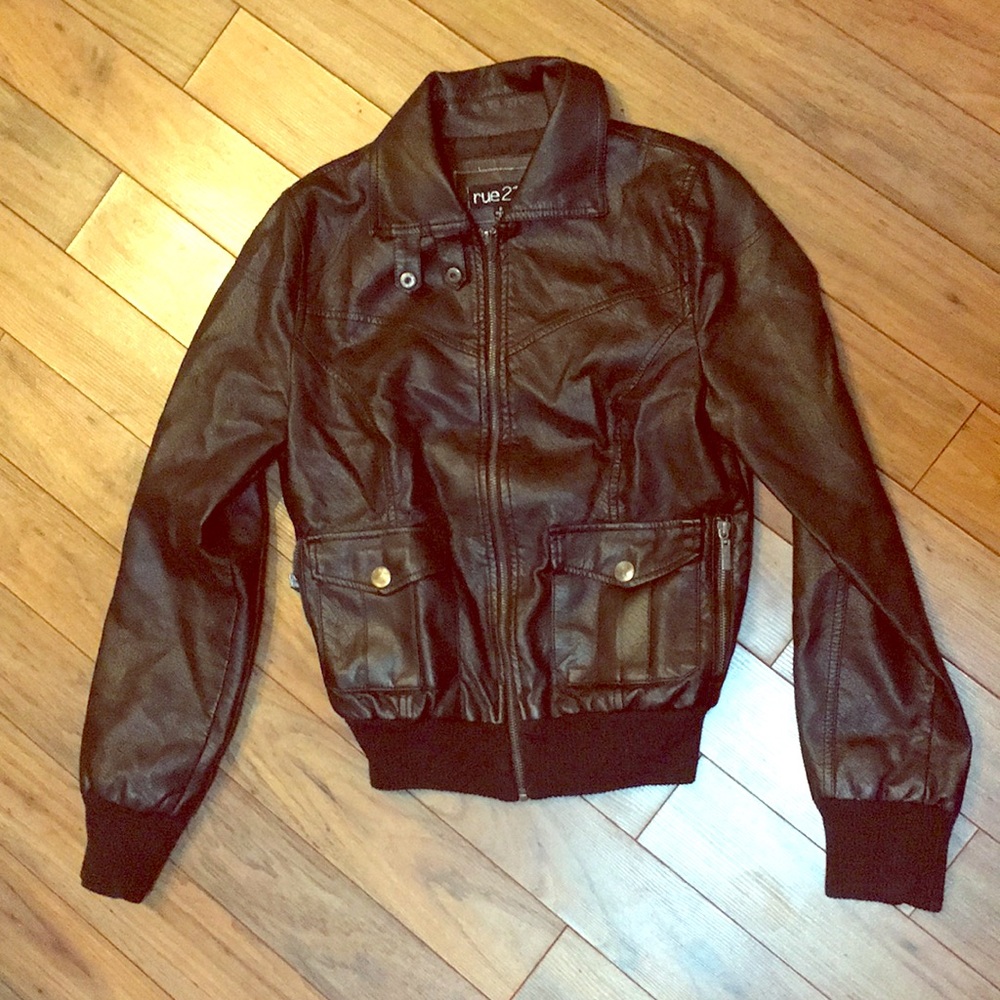 Leather Aviator Jacket